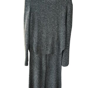 Zara MonochromeSweater Knit Pantsuit